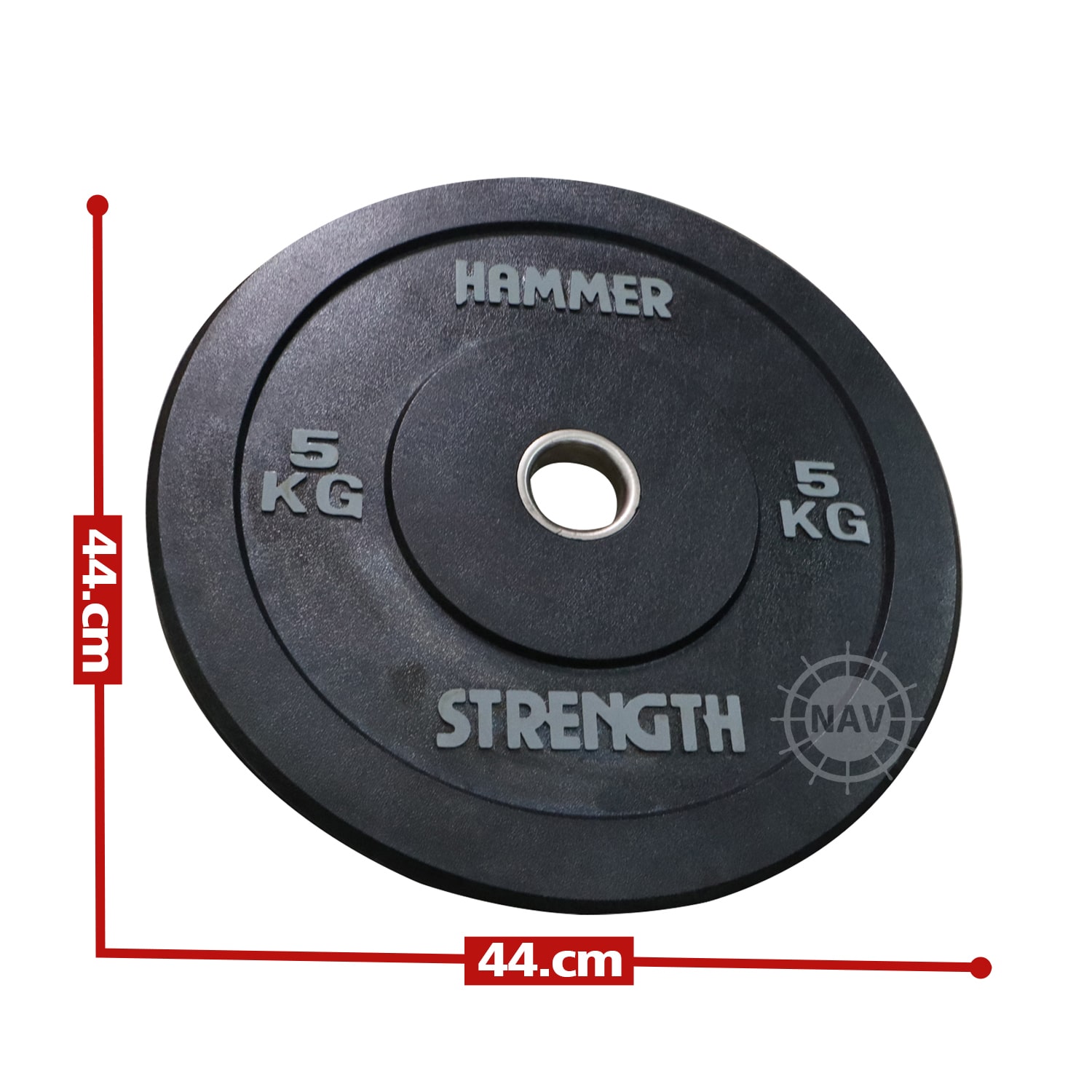 2pcs Hammer Strength Bumper Olympic Plates 5kg Navigator Sports